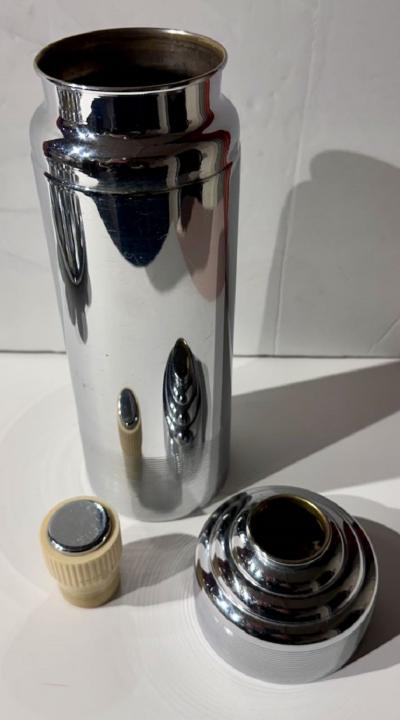 Chase White Doric Cocktail Shaker set 1930s Art Deco 12 Piece Set