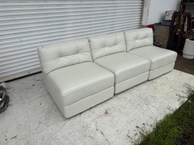 Chateau D ax Armless Leather Chairs