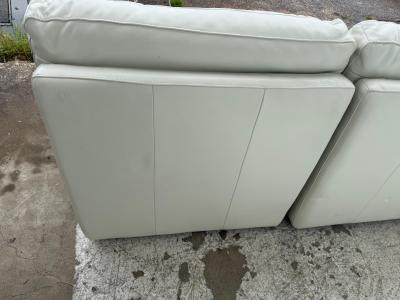 Chateau D ax Armless Leather Chairs