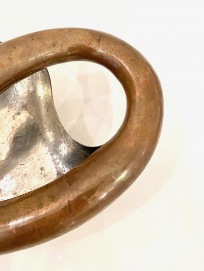 Chato Castillo SILVER PLATED AND COPPER SWAN CENTER PIECE BY CHATO CASTILLO