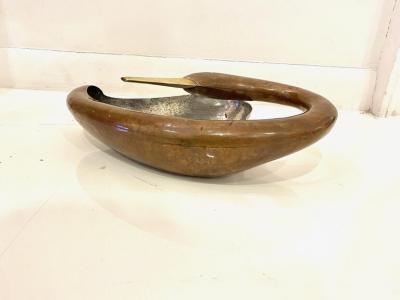 Chato Castillo SILVER PLATED AND COPPER SWAN CENTER PIECE BY CHATO CASTILLO