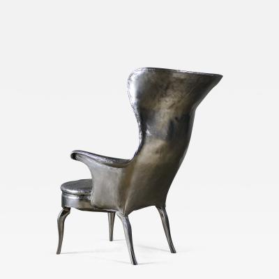 Cheryl Ekstrom Cheryl Ekstrom Frits Henningsen Stainless Steel Chair Sculpture