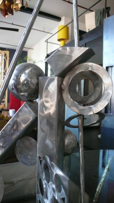 Cheryl Farber Smith Metal Abstract Sculpture by Cheryl Farber Smith