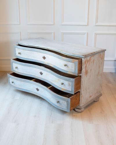 Chest of Drawers Painted antique Louis XV chest of drawers circa 1760