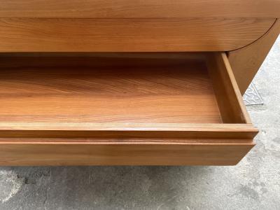 Chest of drawers in elmwood France circa 1970 1980