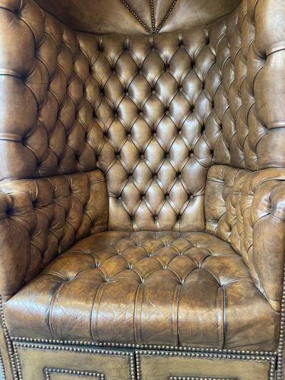 Chesterfield style Carrosse armchair circa 1950
