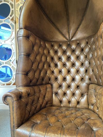 Chesterfield style Carrosse armchair circa 1950