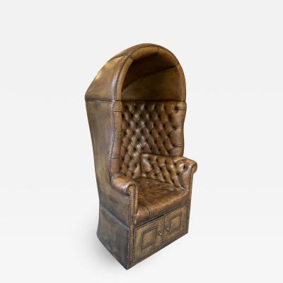 Chesterfield style Carrosse armchair circa 1950