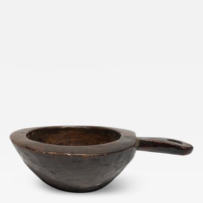 Chestnut Bowl with Handle English circa 1830