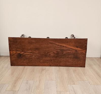 Chestnut Trestle Library Table Italy or Spain circa 1720