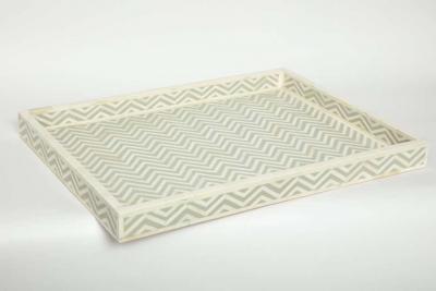Cheveron Pattern Bone Tray