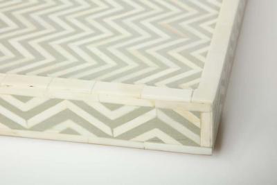 Cheveron Pattern Bone Tray