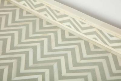 Cheveron Pattern Bone Tray