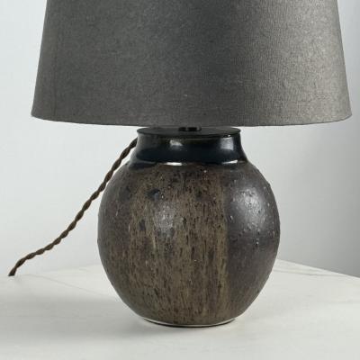 Chic Studio Ceramic Desk Lamp with Matching Charcoal Paper Shade