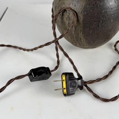 Chic Studio Ceramic Desk Lamp with Matching Charcoal Paper Shade