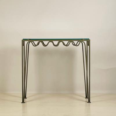 Chic Verdigris Meandre and Glass Console by Design Fr res