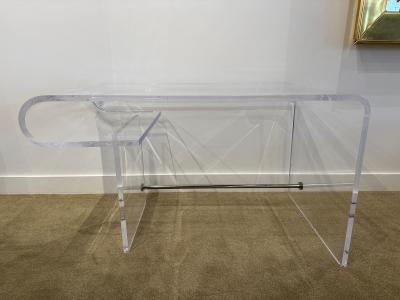 Chic Vintage Curved Lucite Desk