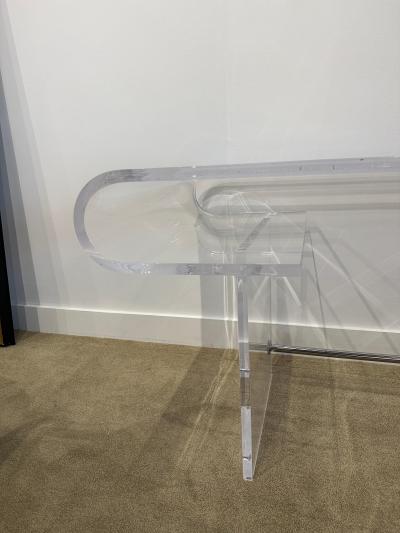 Chic Vintage Curved Lucite Desk