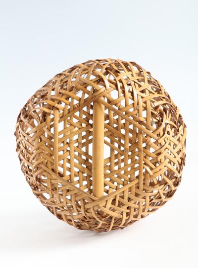 Chikuryosai I Yamamoto Handled Flower Basket T 4277 