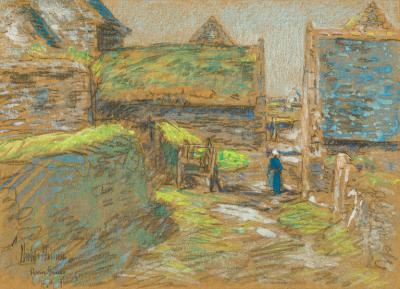 Childe Hassam Brittany Barns Perros Guirec