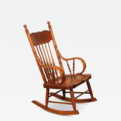 Children Rocking Chair In Oak 19th Century