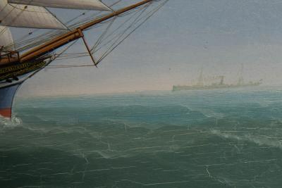 China Trade Painting of Ship County of Caithness by Lai Fong ca 1897