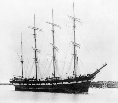 China Trade Painting of Ship County of Caithness by Lai Fong ca 1897