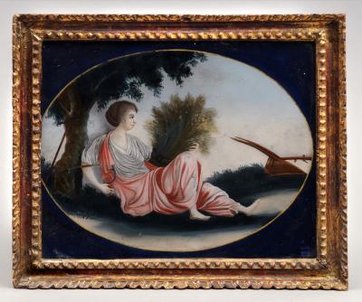 China Trade Reverse Glass Painting