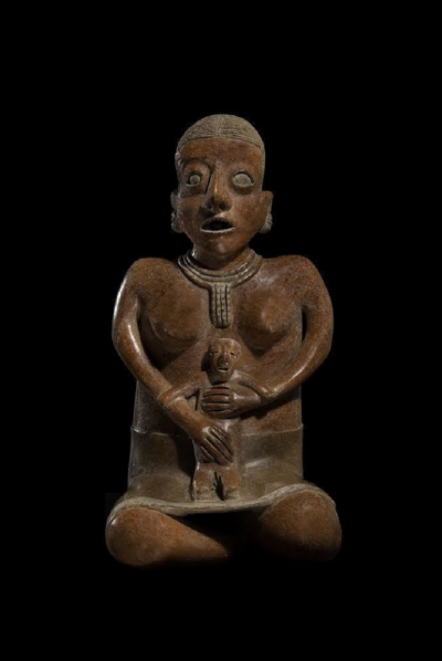 Chinesco Seated Mother Child Proto classic ca 100 BCE 250 CE