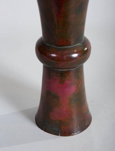 Chinese 18th Century Bronze Vase with Mottled Patina