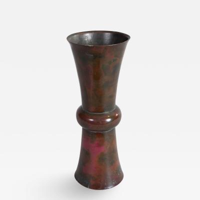 Chinese 18th Century Bronze Vase with Mottled Patina