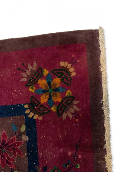 Chinese Art Deco Purple Area Rug