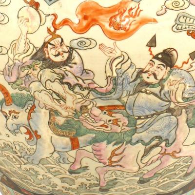 Chinese Black and White Porcelain Pot