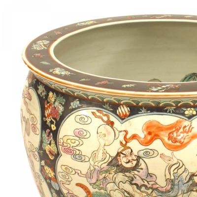 Chinese Black and White Porcelain Pot