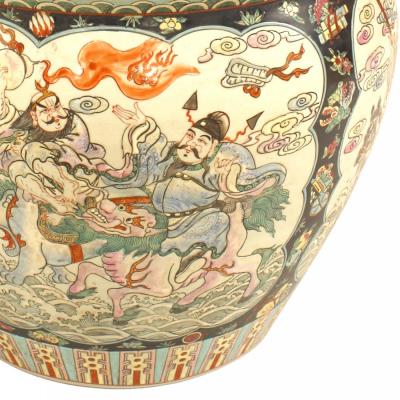 Chinese Black and White Porcelain Pot