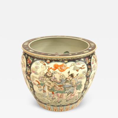 Chinese Black and White Porcelain Pot