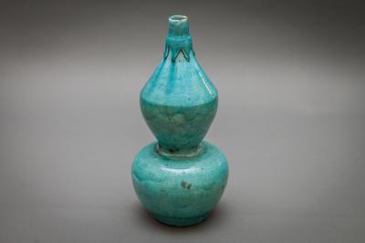 Chinese Blue Glaze Gourd Shape Vase