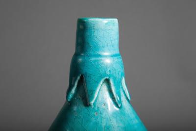 Chinese Blue Glaze Gourd Shape Vase