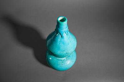 Chinese Blue Glaze Gourd Shape Vase