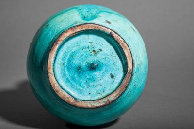 Chinese Blue Glaze Gourd Shape Vase