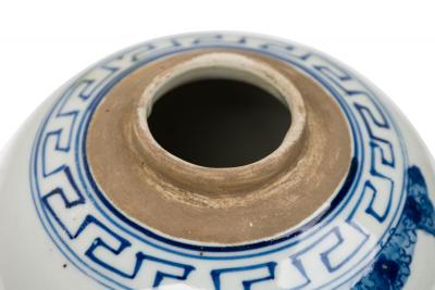 Chinese Blue White Porcelain Covered Jars with Figural Scenes