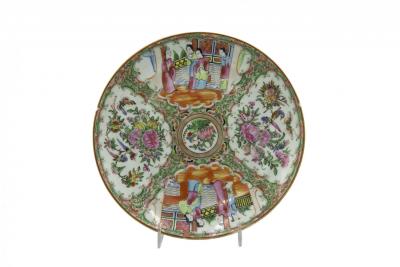 Chinese Canton Style Porcelain Plates