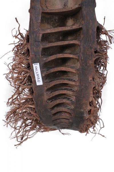 Chinese Carved Bamboo Root Face Wall Hanging