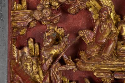 Chinese Carved Decorative Panels Pair