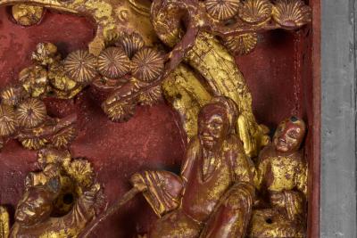 Chinese Carved Decorative Panels Pair