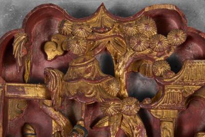 Chinese Carved Decorative Panels Pair
