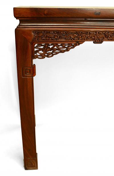 Chinese Carved Hardwood Console Table