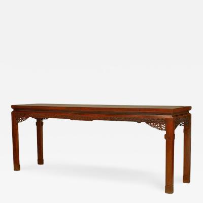 Chinese Carved Hardwood Console Table