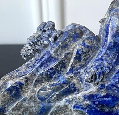 Chinese Carved Lapis Lazuli Scholar Stone