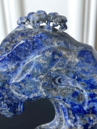 Chinese Carved Lapis Lazuli Scholar Stone